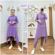 AMY-006 Baju Atasan Tunik Jersey Korea